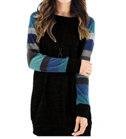 Striped Sleeves Black Tunic